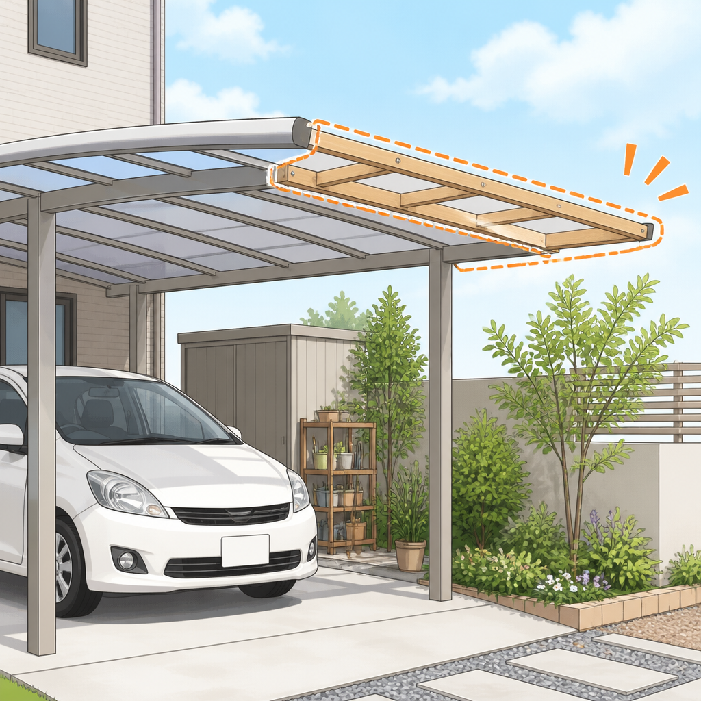 カーポートの屋根を延長するDIYとは