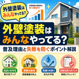 外壁塗装はみんなやってる？普及理由と失敗を防ぐポイント解説